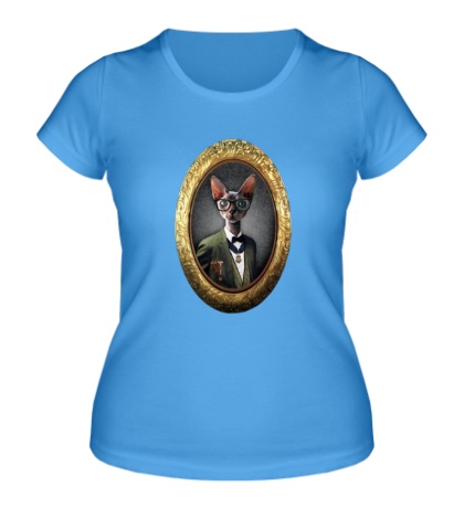 Женская футболка «Портрет кота»