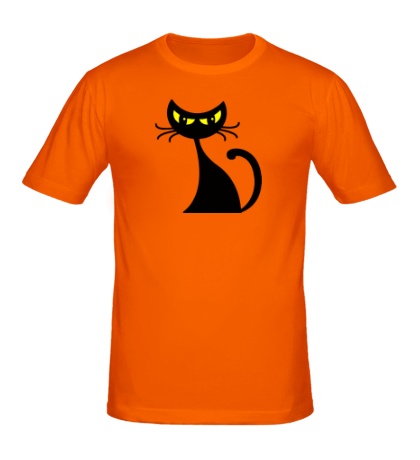 Мужская футболка Угрюмая кошка