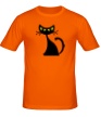 Мужская футболка «Угрюмая кошка» - Фото 1