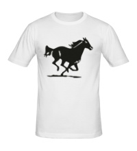 Мужская футболка Быстрая лошадь