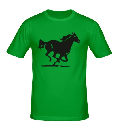 Мужская футболка «Быстрая лошадь»