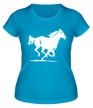 Женская футболка «Быстрая лошадь» - Фото 1