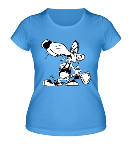 Женская футболка «Матёрая крыса»
