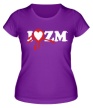 Женская футболка «I love ZM» - Фото 1