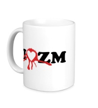 Керамическая кружка I love ZM