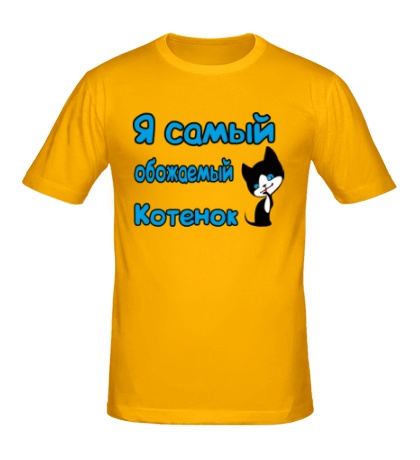 Мужская футболка Самый обожаемый котенок