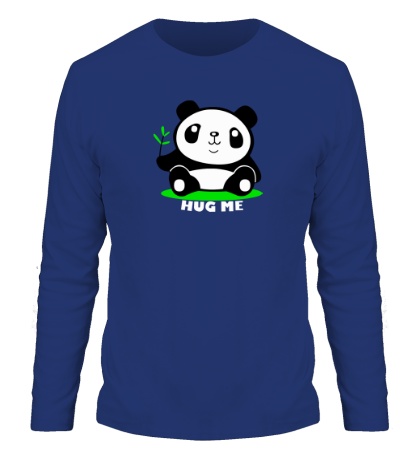 Мужской лонгслив «Panda: hug me»