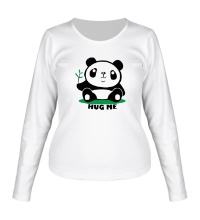 Женский лонгслив Panda: hug me