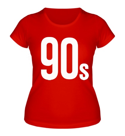 Женская футболка «Old School 90s»