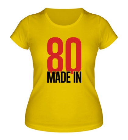 Женская футболка «Made in 80s»