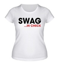 Женская футболка Swag in Check