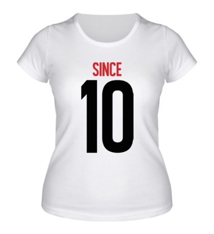 Женская футболка «Together since XX10»