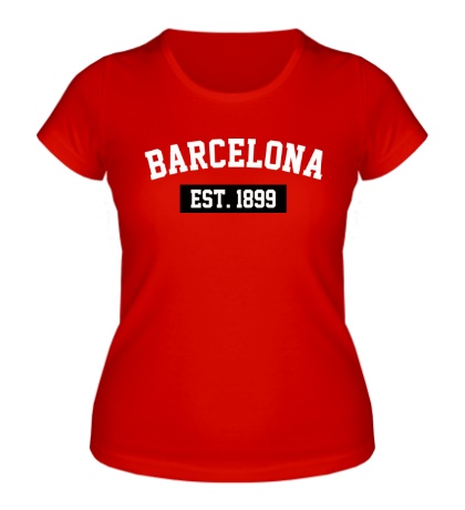 Женская футболка «FC Barcelona Est. 1899»