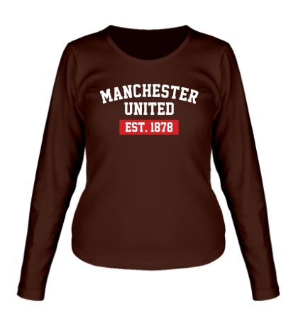 Женский лонгслив «FC Manchester United Est. 1878»