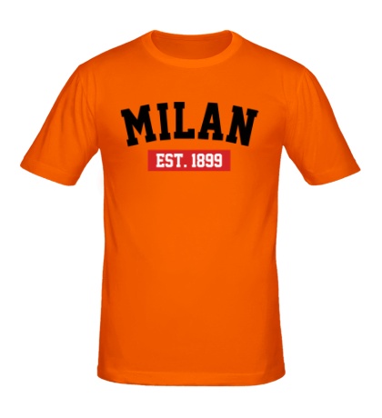 Мужская футболка «FC Milan Est. 1899»