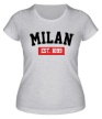 Женская футболка «FC Milan Est. 1899» - Фото 1