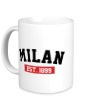 Керамическая кружка «FC Milan Est. 1899» - Фото 1