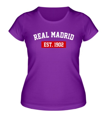 Женская футболка FC Real Madrid Est. 1902