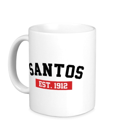 Керамическая кружка FC Santos Est. 1912