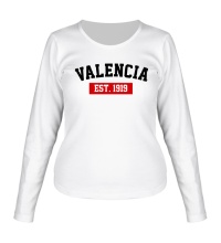 Женский лонгслив FC Valencia Est. 1919