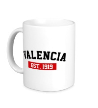 Керамическая кружка FC Valencia Est. 1919