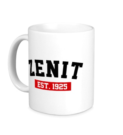 Керамическая кружка FC Zenit Est. 1925