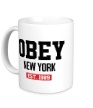 Керамическая кружка «Obey Est. 1989» - Фото 1