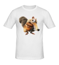 Мужская футболка Белка с орехом