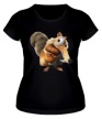 Женская футболка «Белка с орехом» - Фото 1