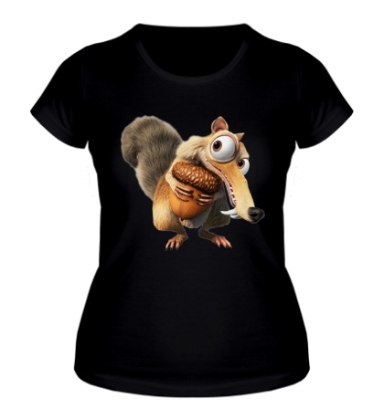 Женская футболка «Белка с орехом»