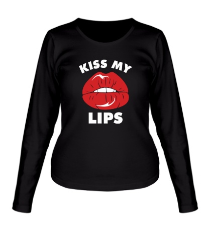 Женский лонгслив «Kiss my Lips»
