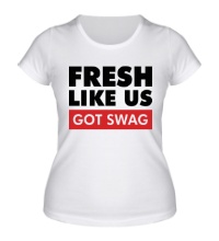 Женская футболка Fresh like US