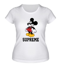 Женская футболка Supreme Mickey Mouse