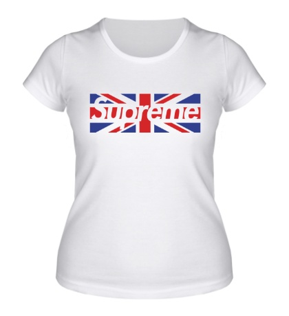 Женская футболка Supreme UK