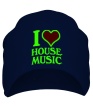 Шапка «I Love House Music Glow» - Фото 1