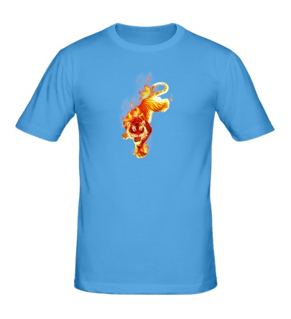 Мужская футболка Огненный тигр