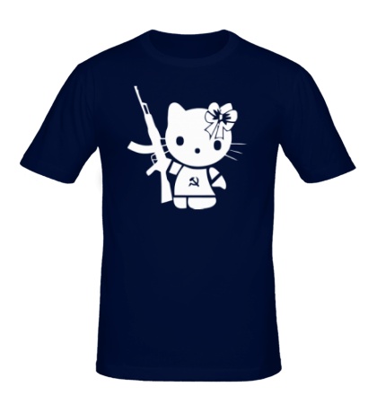 Купить мужскую футболку Kitty Soldier