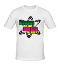 Мужская футболка Drum & Bass Planet