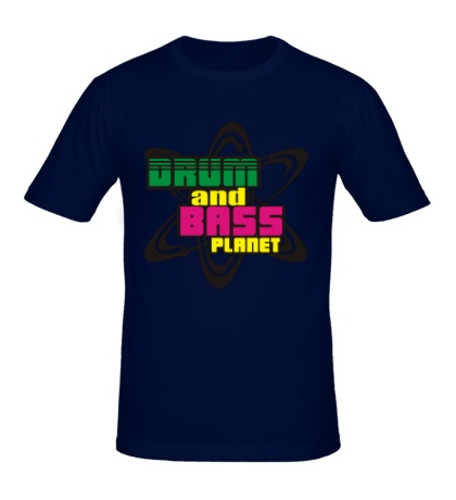 Купить мужскую футболку Drum & Bass Planet