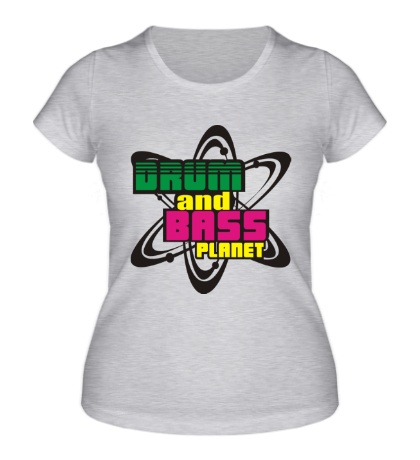 Женская футболка Drum & Bass Planet