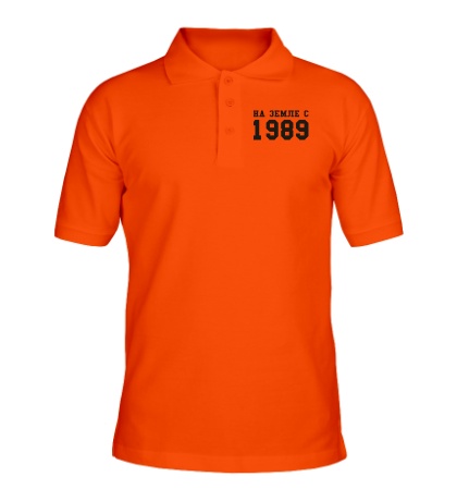Рубашка поло «На земле с 1989»