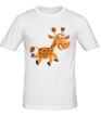 Мужская футболка «Веселый жираф» - Фото 1