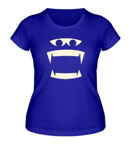 Женская футболка «Монстр с клыками»