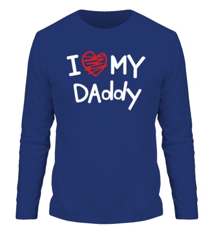Мужской лонгслив «I love my Daddy»