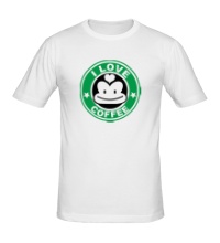 Мужская футболка I love coffee