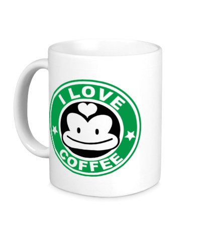 Керамическая кружка «I love coffee»