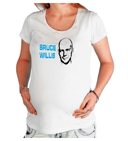 Футболка для беременной Bruce Willis