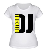 Женская футболка Official DJ