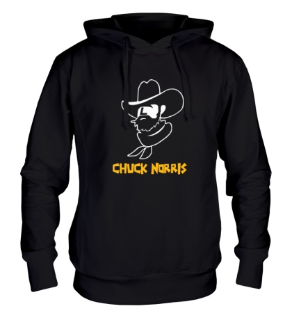 Толстовка с капюшоном Chuck Norris: Wild West