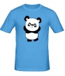 Мужская футболка «Панда умиляется» - Фото 1